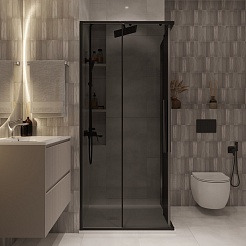 Niagara Душевой уголок Nova 80x80 NG-2822-34BLACK – фотография-4